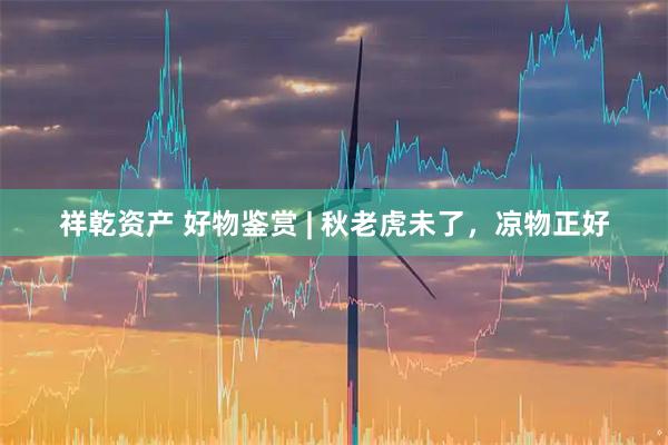 祥乾资产 好物鉴赏 | 秋老虎未了，凉物正好