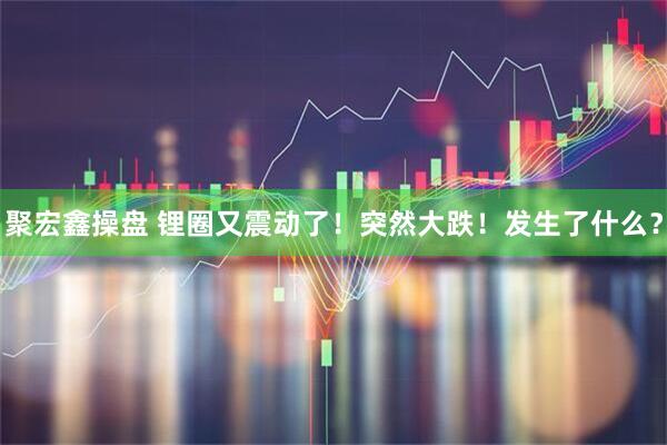 聚宏鑫操盘 锂圈又震动了！突然大跌！发生了什么？